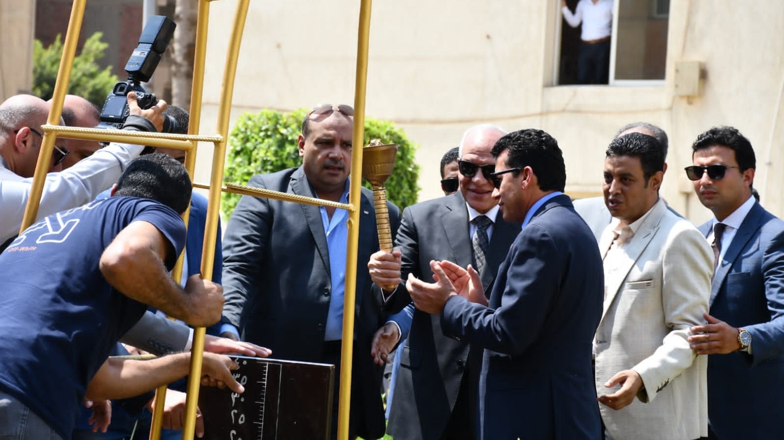 وزير الشباب والرياضة ومحافظ الجيزة 