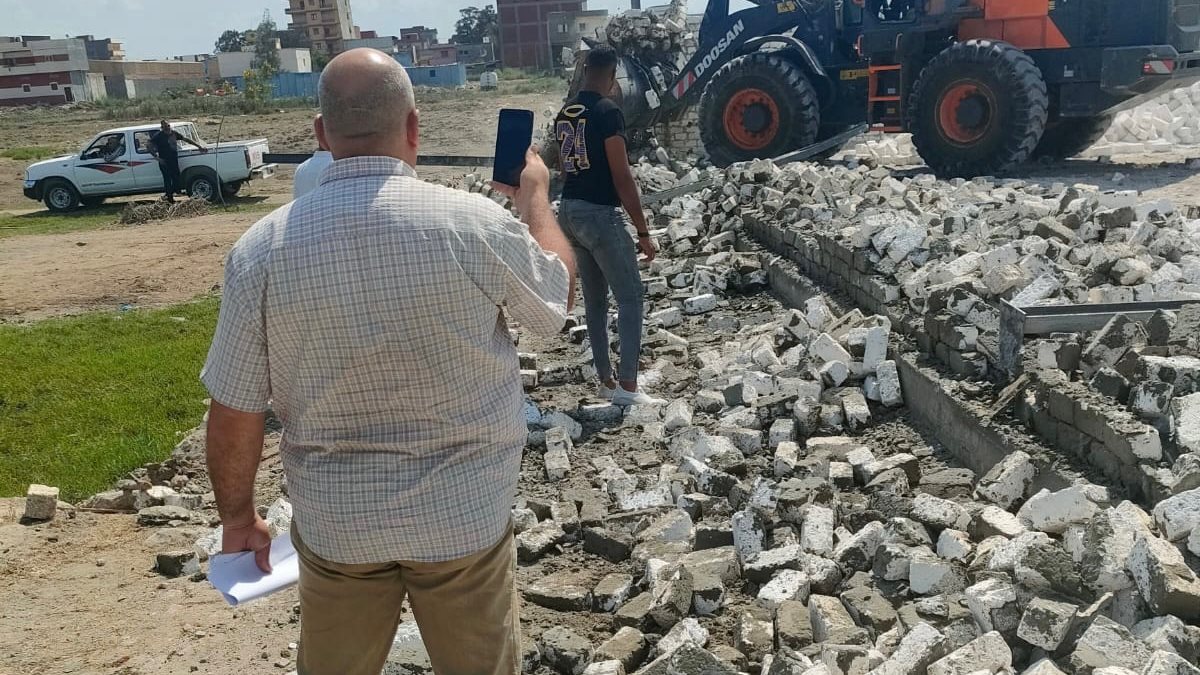 حملات لإزالة مخالفات البناء بالإسكندرية
