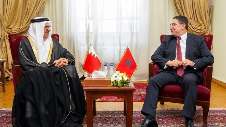 لقاء وزير الخارجية البحريني ونظيره المغربي لقاء وزير الخارجية البحريني ونظيره المغربي