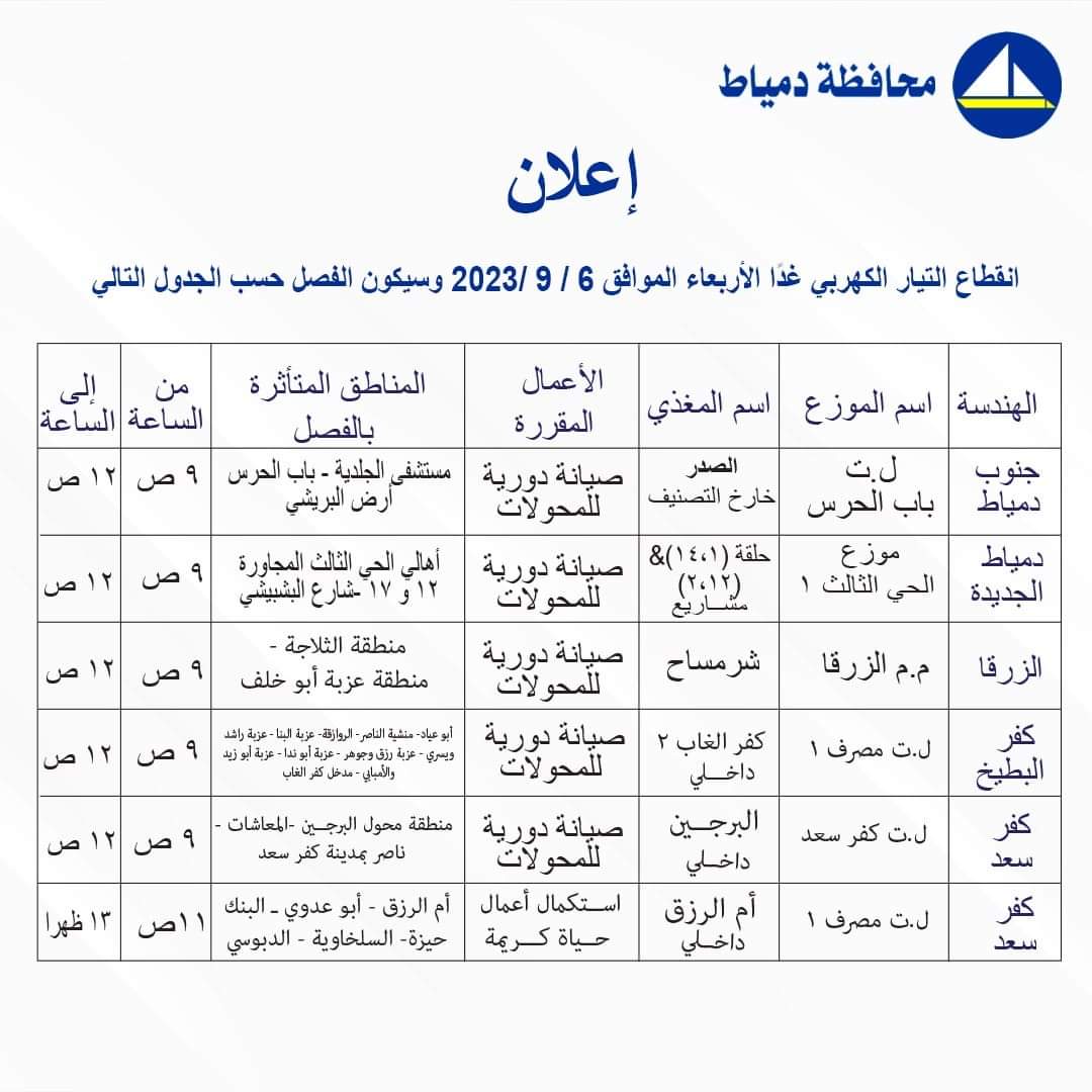 قطع الكهرباء 