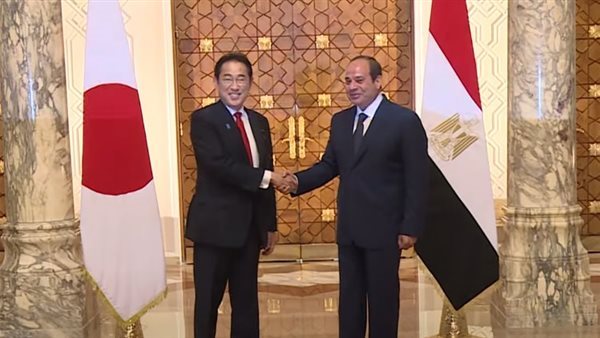 الرئيس السيسي ورئيس الوزراء الياباني 