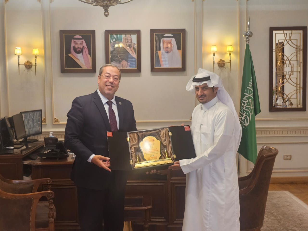 القنصل السعودي مع النائب إيهاب أبوكليلة