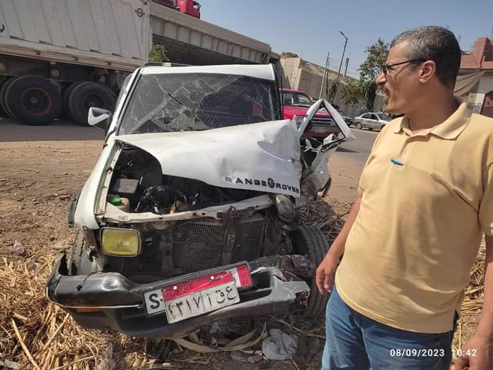 حادث تصادم في المنوفية 