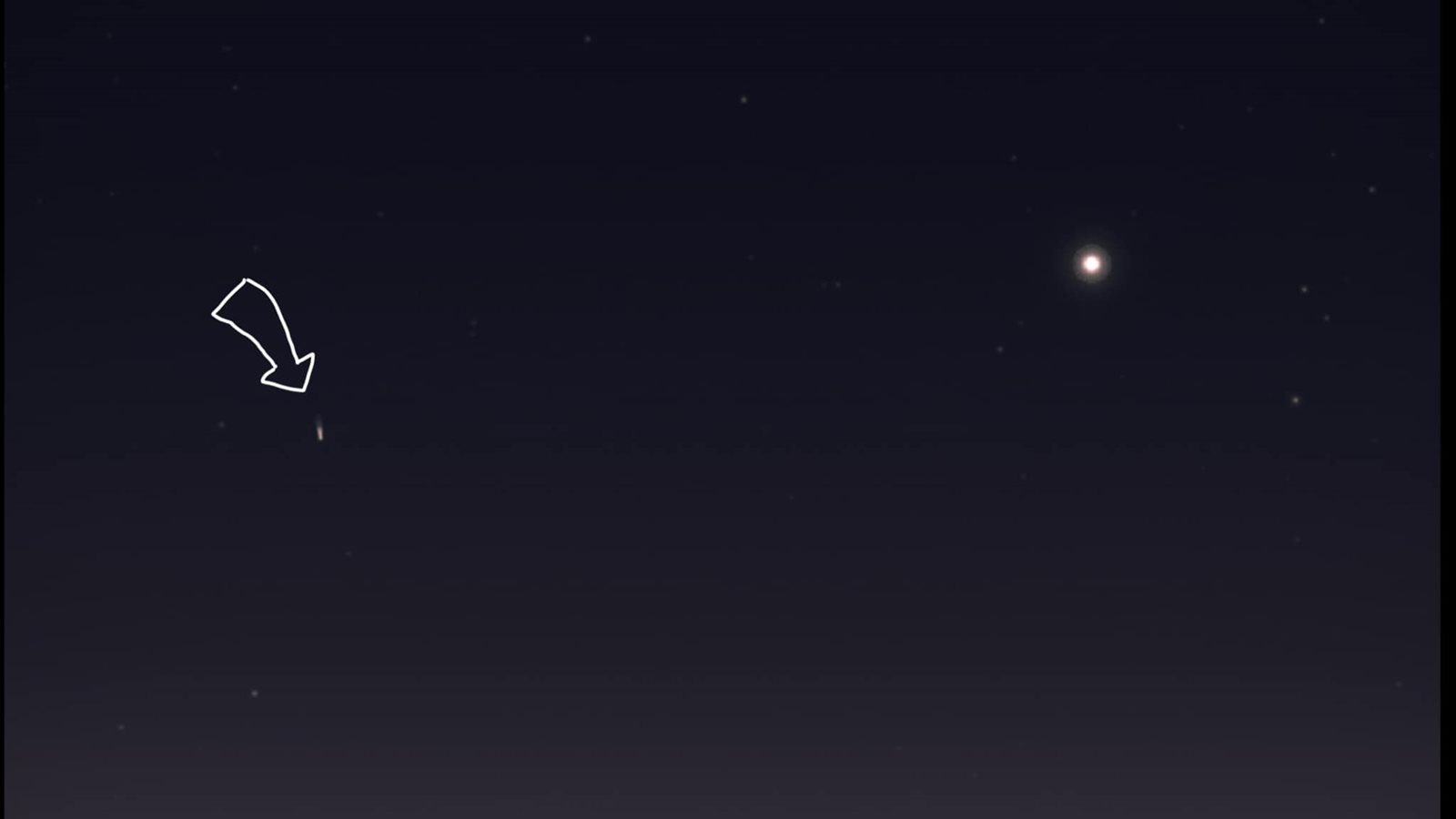 ظهور المذنب نيشيمورا 