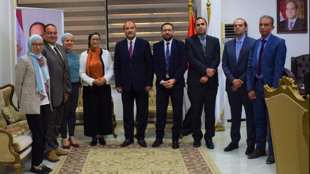 وفد معهد تكنولوجيا المعلومات في زيارة لجامعة العريش 