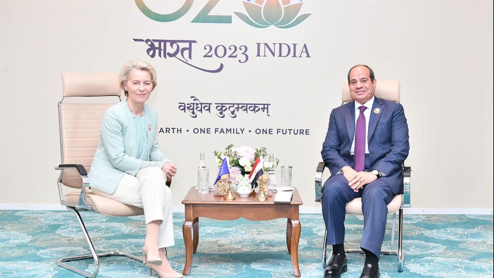 السيسي يؤكد التطلع لتعزيز التعاون مع الاتحاد الأوروبي