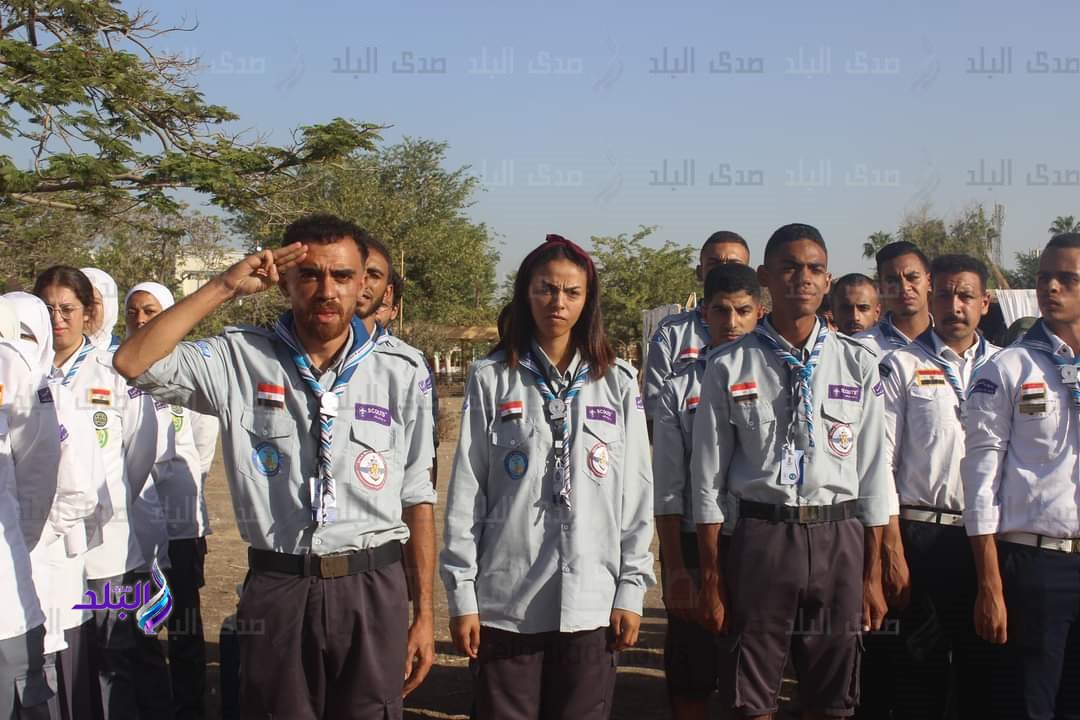 تحية العلم أولى فعاليات اليوم لأسبوع شباب الجامعات والمعاهد المصرية الثالث عشر بجامعة حلوان