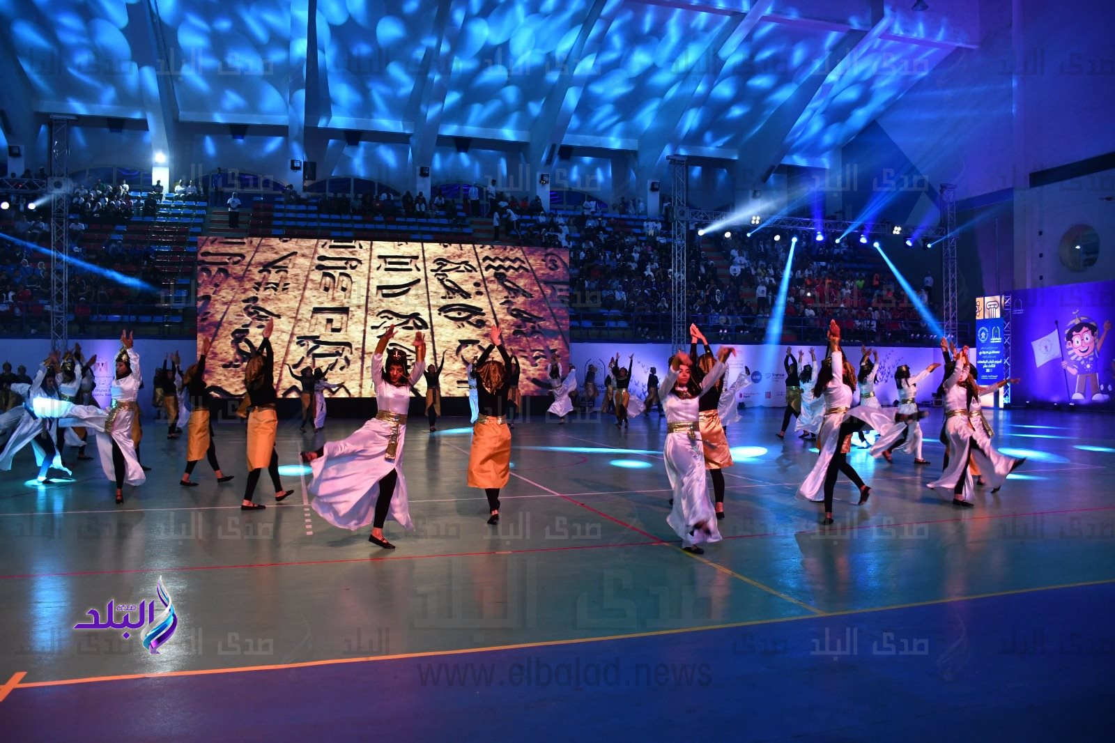 عروض مبهرة خلال حفل افتتاح أسبوع شباب الجامعات بجامعة حلوان