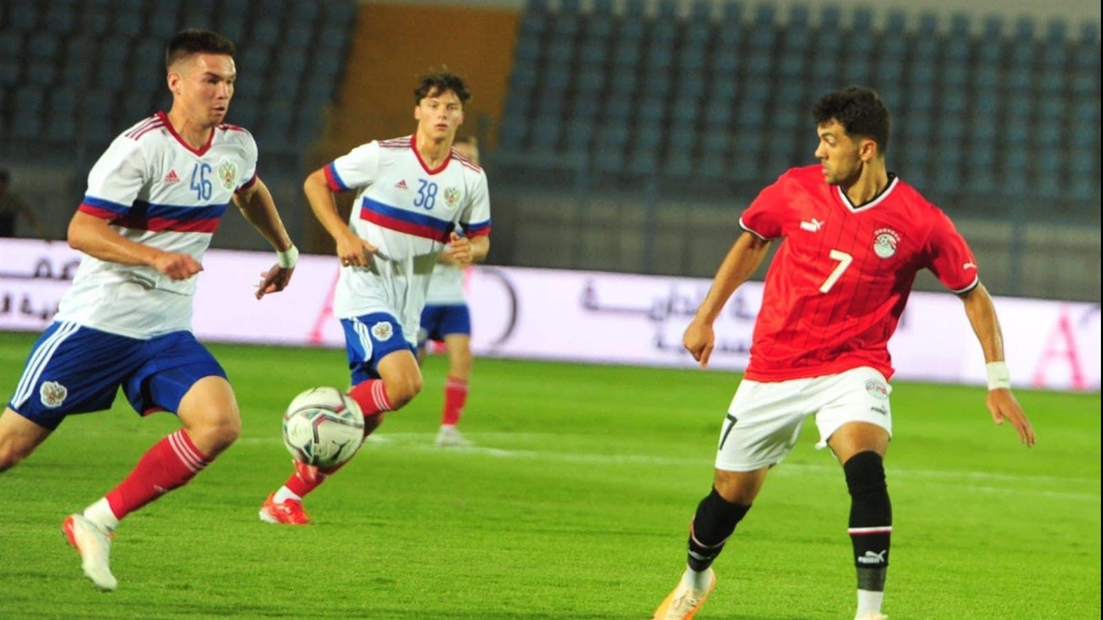 مباراة المنتخب الاولمبي وروسيا
