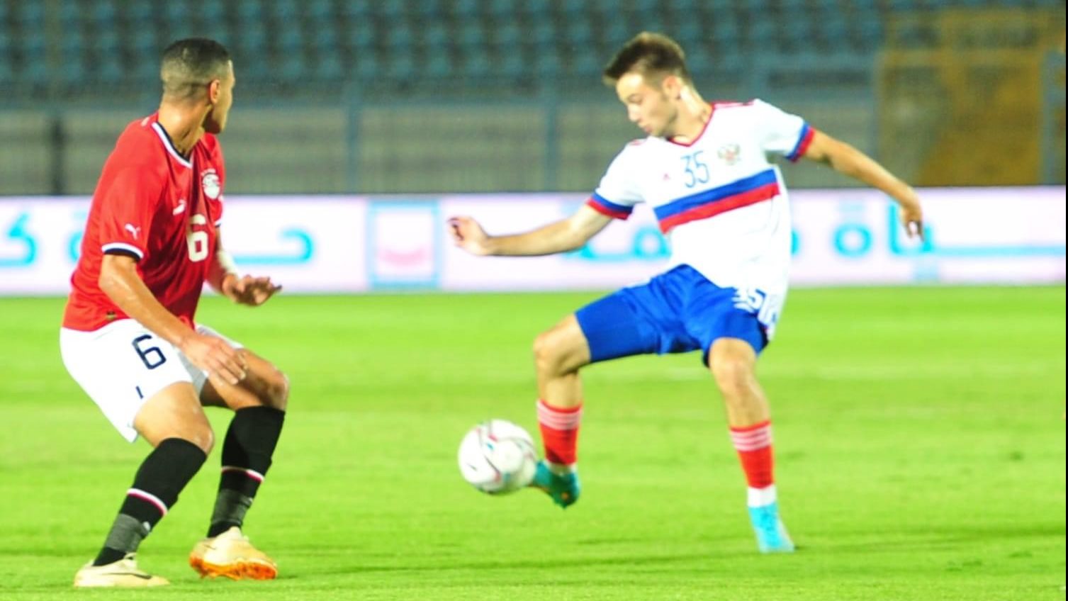 ودية المنتخب الأولمبي وروسيا 