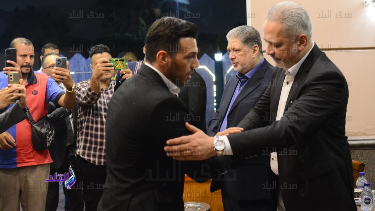 تامر أمين وعلاء بسيوني مع رامي رضوان 