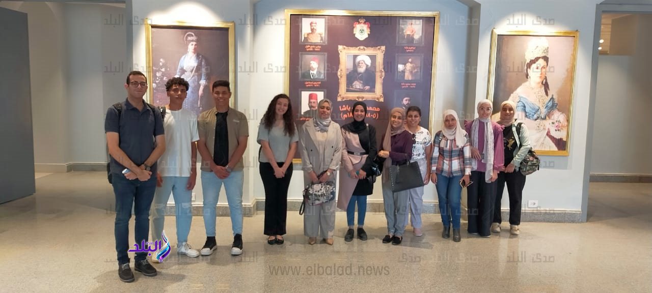 طلاب ألسن عين شمس في زيارة لمتحف قصر الزعفران1