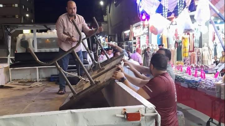 إزالة حالات الإشغال بالبحيرة