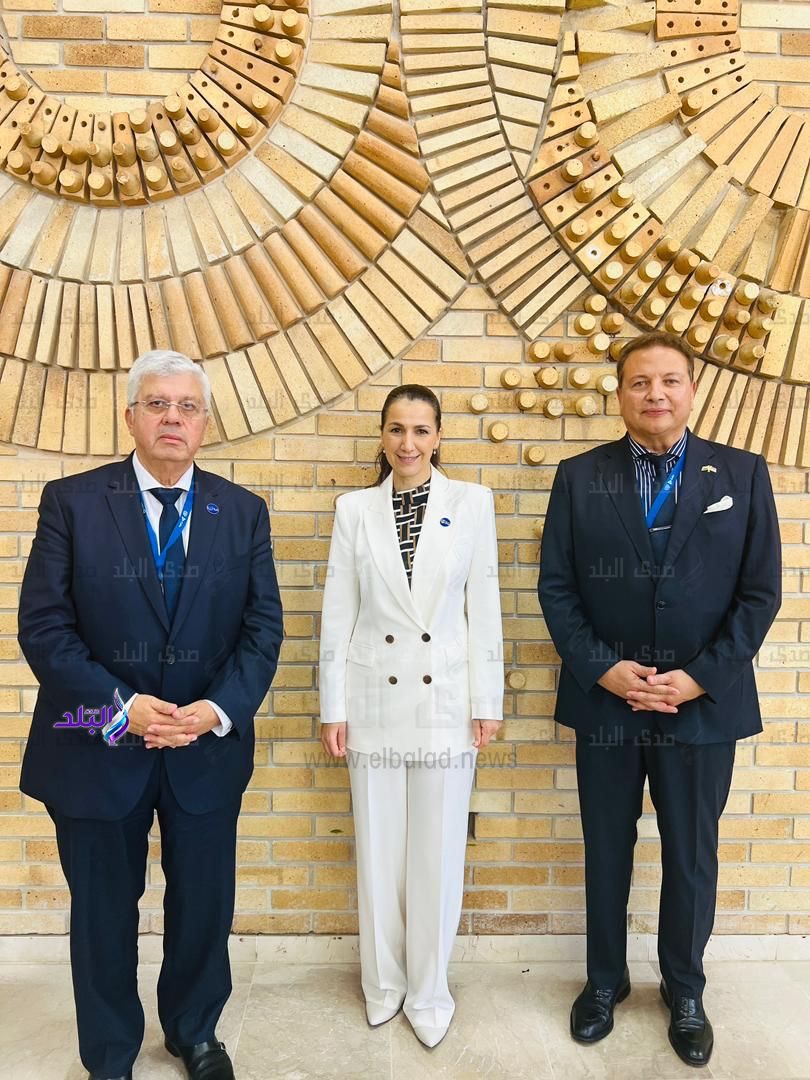 الدكتور أيمن عاشور وزير التعليم العالي والبحث العلمي، ووزيرة التغير المناخي والبيئة الإماراتية