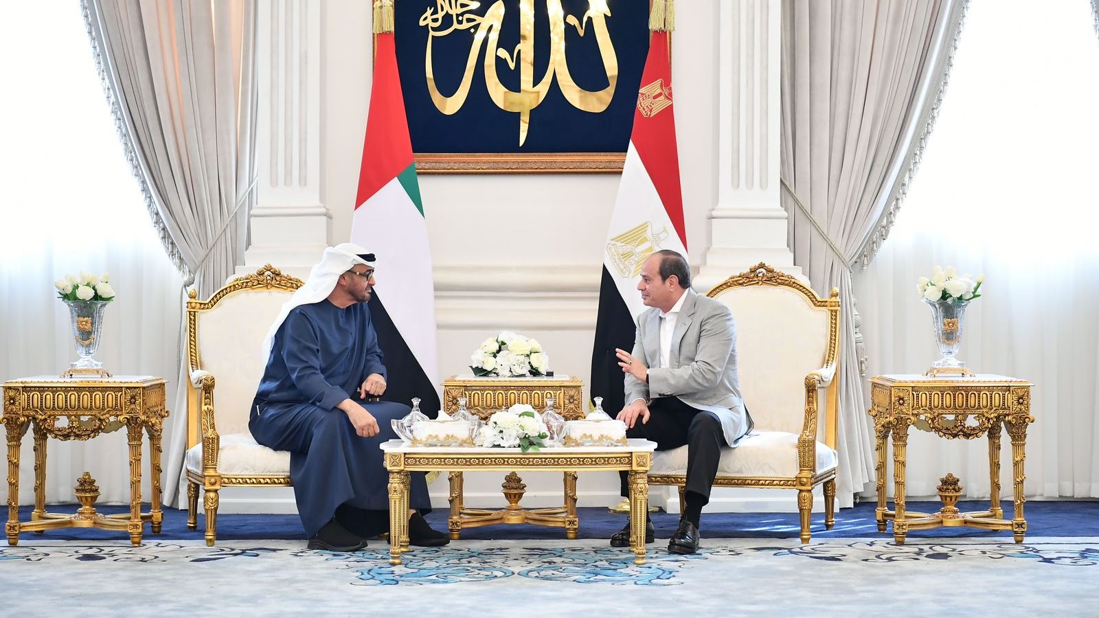 الرئيسان السيسي وبن زايد الرئيسان السيسي وبن زايد