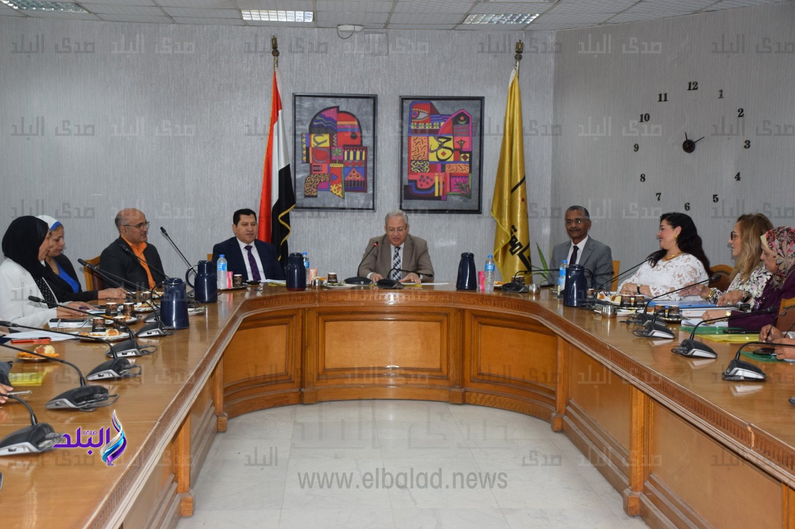 جامعة حلوان تستقبل وفد المراجعين الخارجيين من هيئة سنتريور المانحة لشهادة الايزو