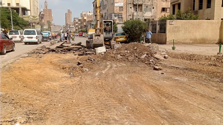 أعمال رصف الغربية 