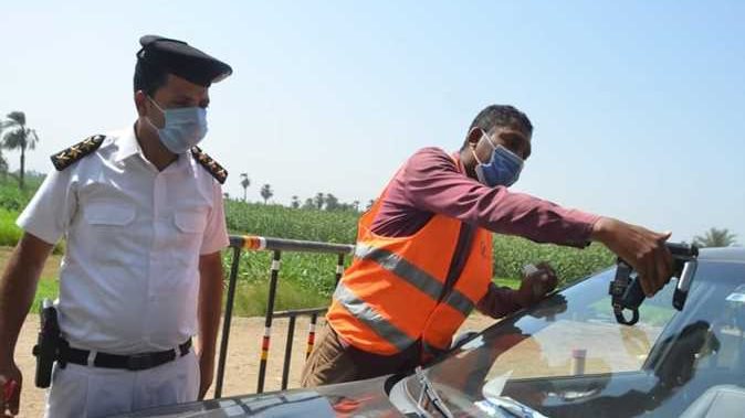 مخالفة عدم تركيب الملصق الإلكتروني