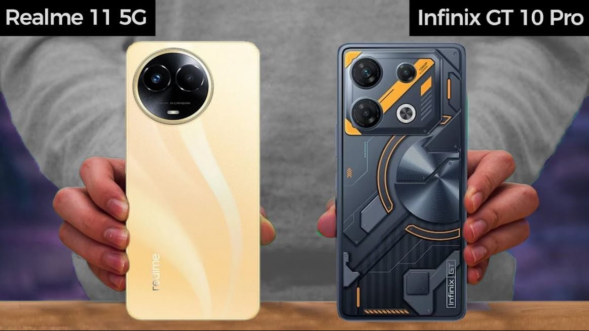 مقارنة بين هاتف ريلمي Realme 11 5G وإنفينيكس Infinix GT 10 P