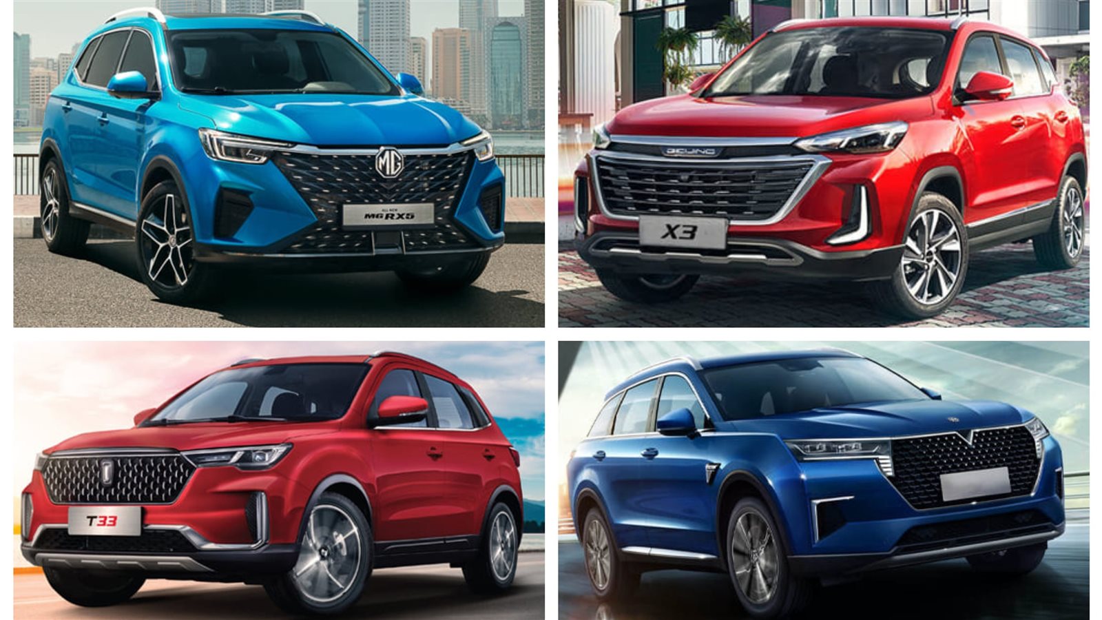 5 سيارات SUV صينية في السوق المصري