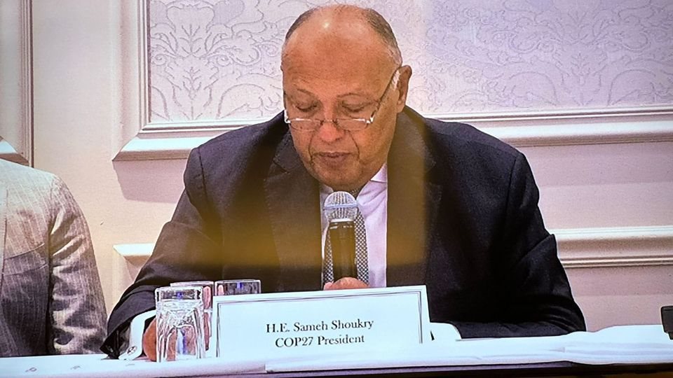 شكري بالاجتماع الوزاري للتقييم العالمي لاتفاق باريس