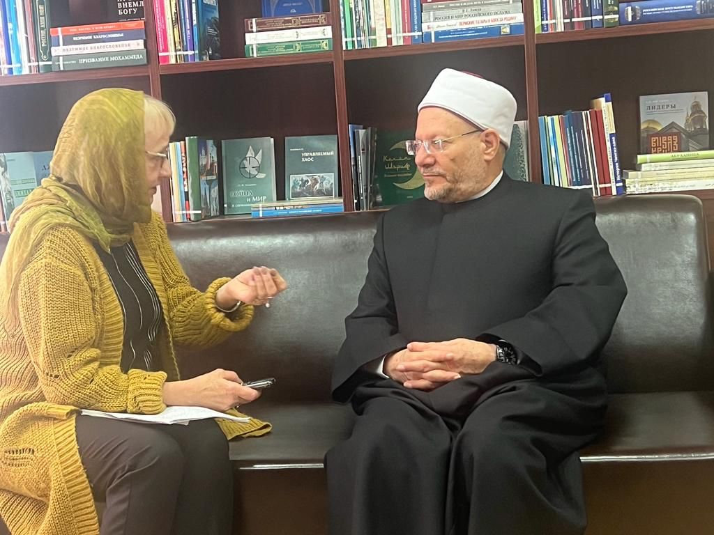 مفتي الجمهورية يتحدث لوكالة الأنباء الروسية