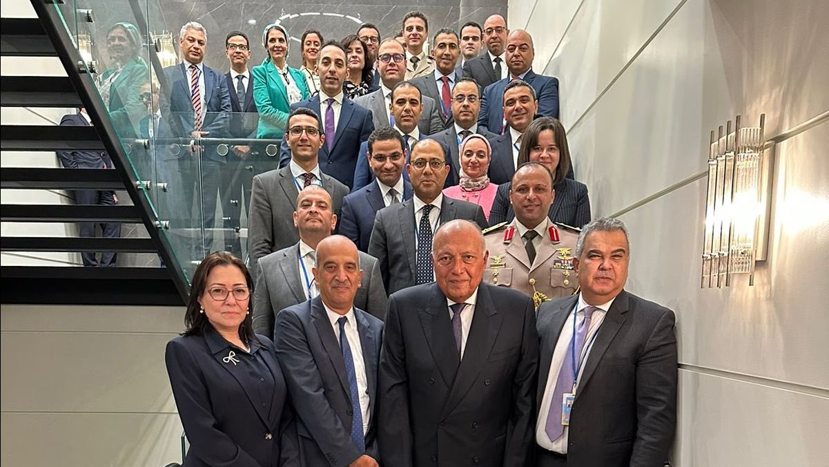 شكري يلتقي أعضاء بعثة مصر الدائمة بالأمم المتحدة