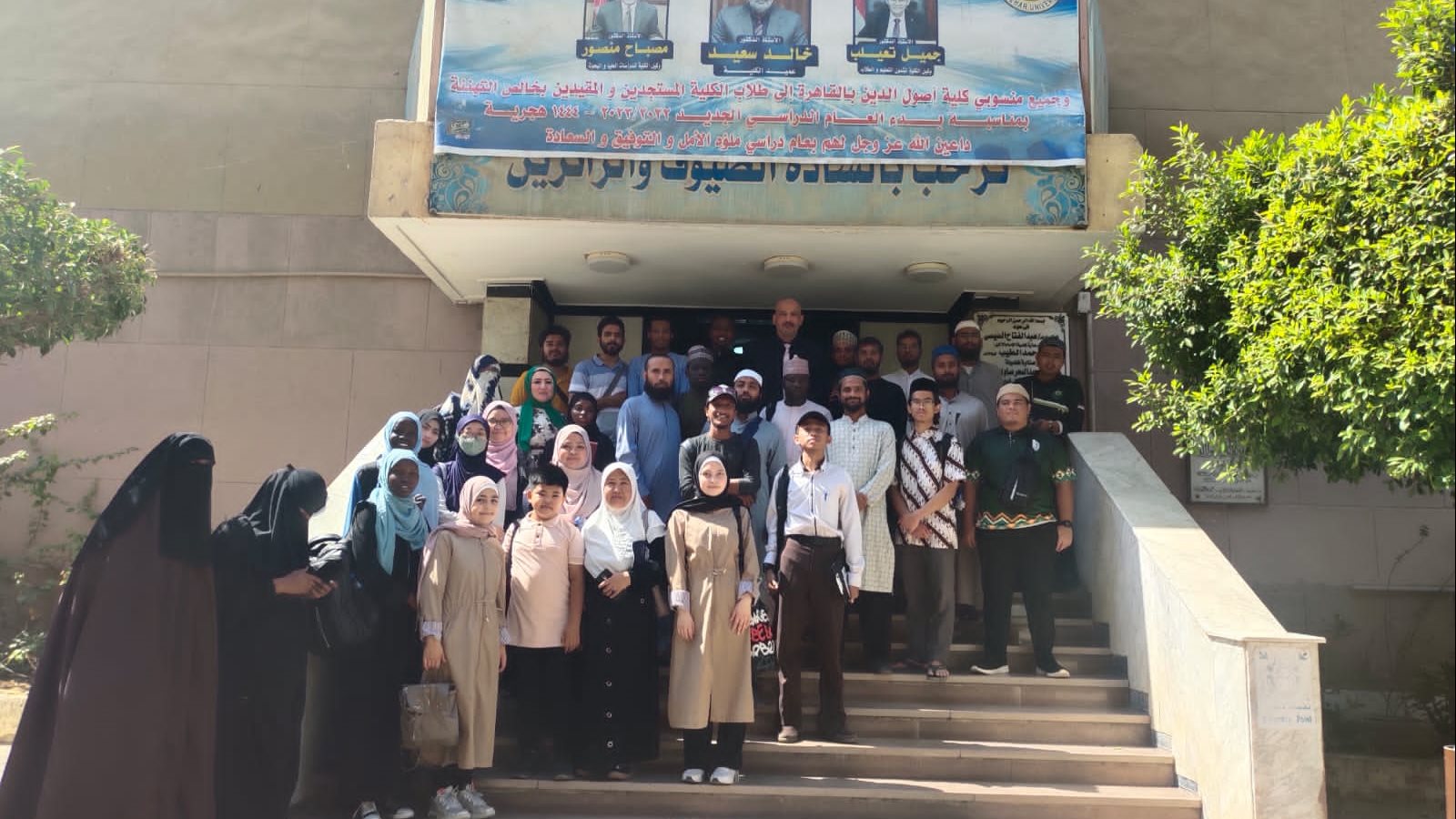 الوافدون الجدد يستكملون زيارتهم لجامعة الأزهر