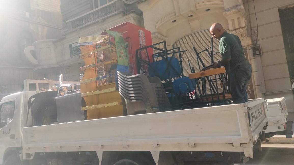 حملات إزالة الإشغالات بالإسكندرية