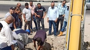حملات مكبرة لإزالة التعديات على شبكة مياه الشرب 