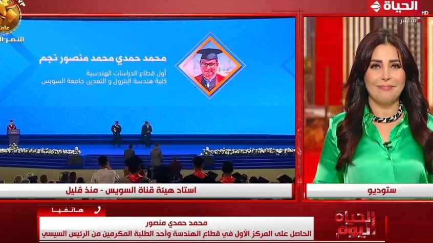 أحد المكرمين من الرئيس السيسي اليوم 