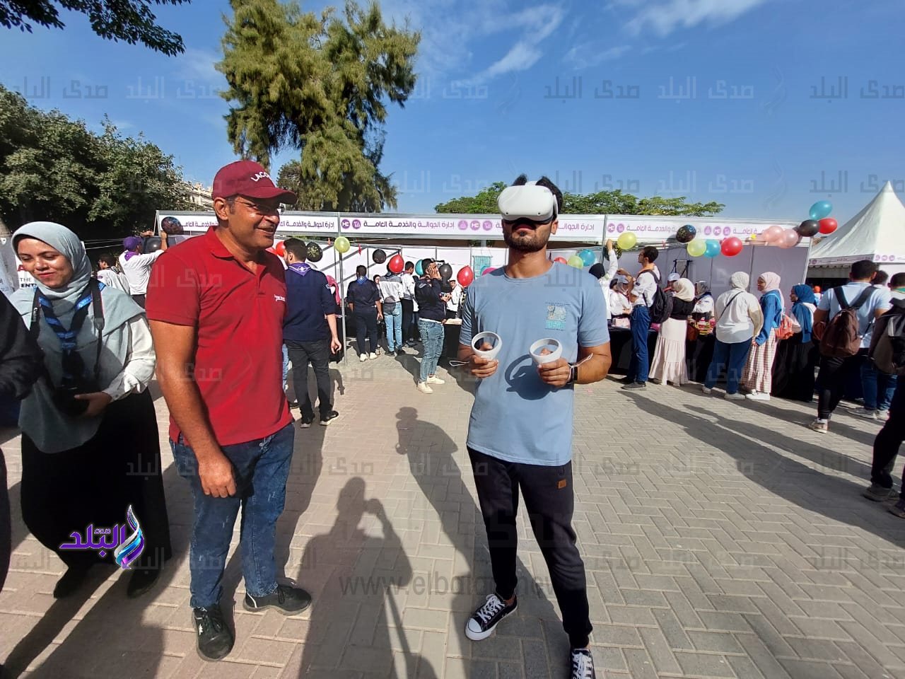 مظاهر الاحتفالات بجامعة عين شمس خلال اول يوم دراسة بالعام الجديد5