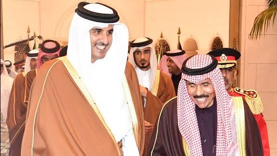 أمير الكويت وأمير قطر