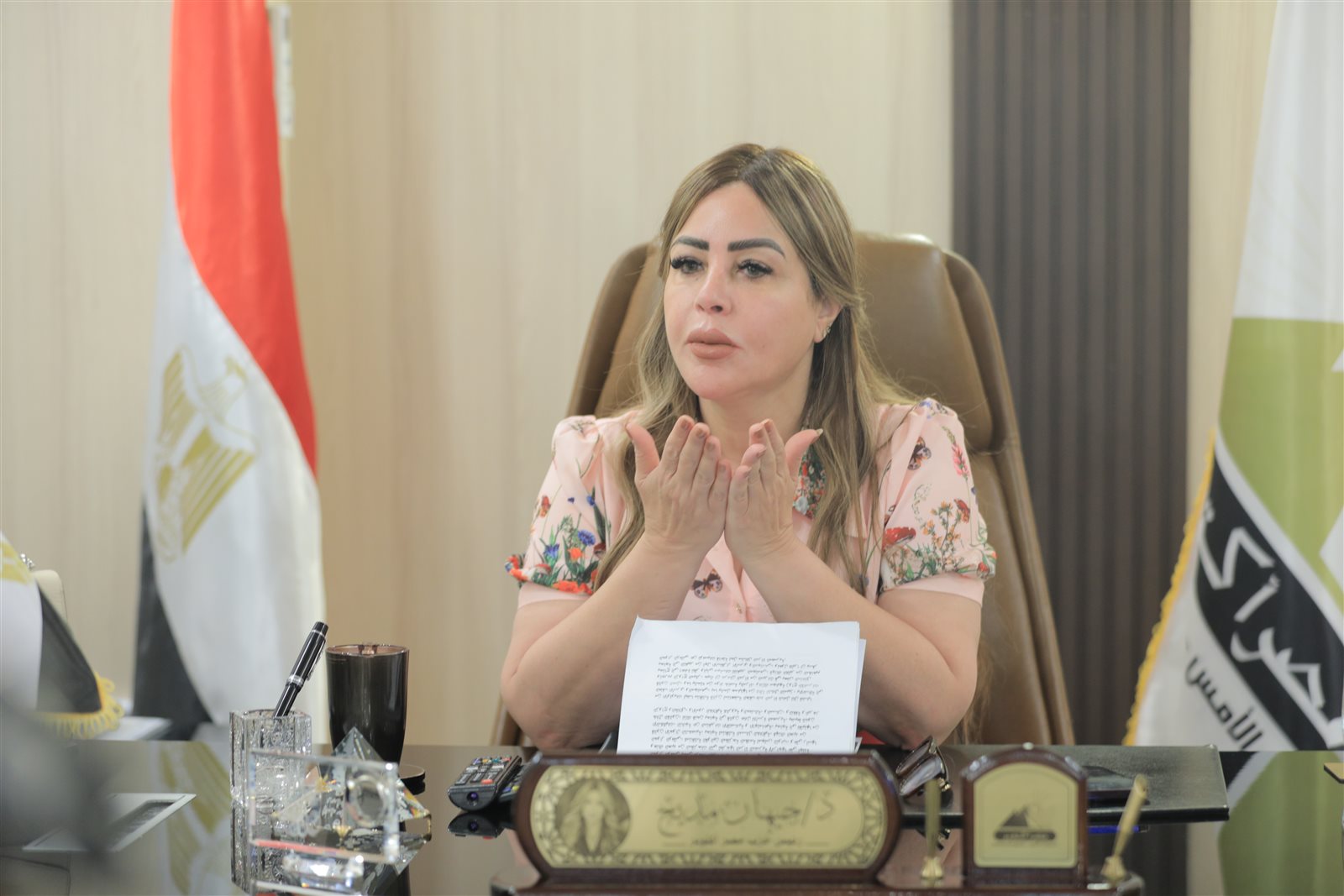 الدكتورة جيهان مديح رئيس حزب مصر أكتوبر