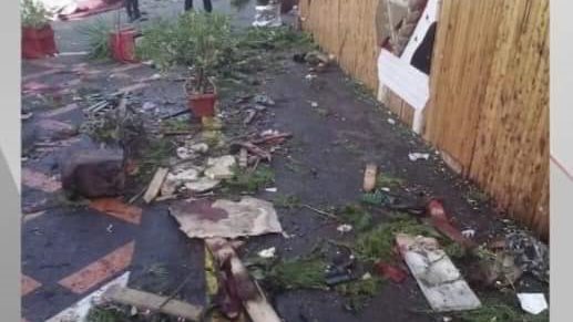 جانب من الدمار 