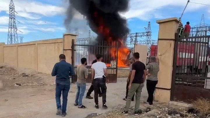 جانب من القصف 