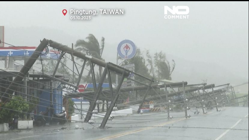 مقتل امراة مسنة وتسجيل سرعة رياح قياسية بسبب الاعصار 