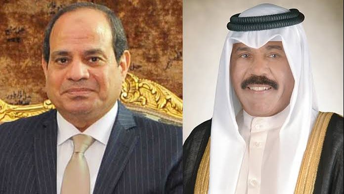 السيسي وأمير الكويت الراحل 