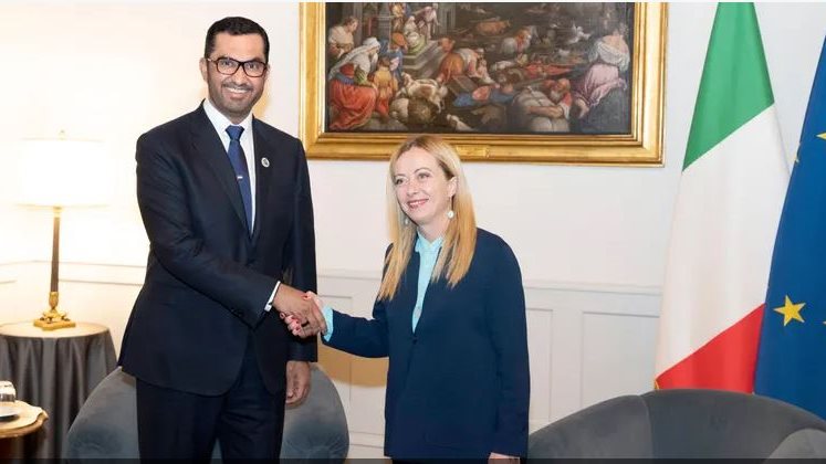 رئيس «COP28» يبحث مع رئيسة وزراء إيطاليا رفع الطموح المناخي رئيس «COP28» يبحث مع رئيسة وزراء إيطاليا رفع الطموح المناخي