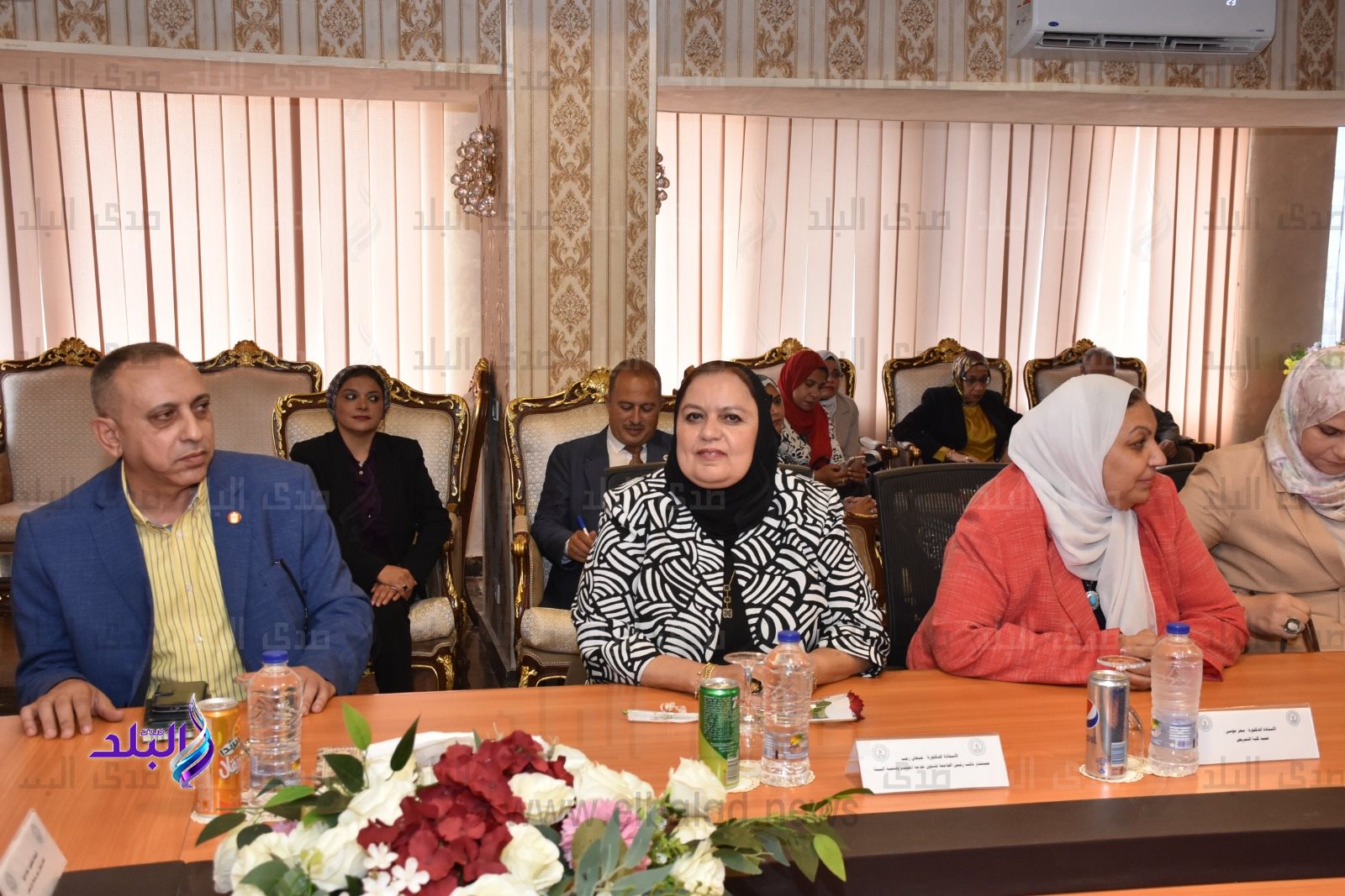 وفد رفيع المستوى من جامعة عين شمس في زيارة لجمعية المحاربين القدامى وضحايا الحرب6