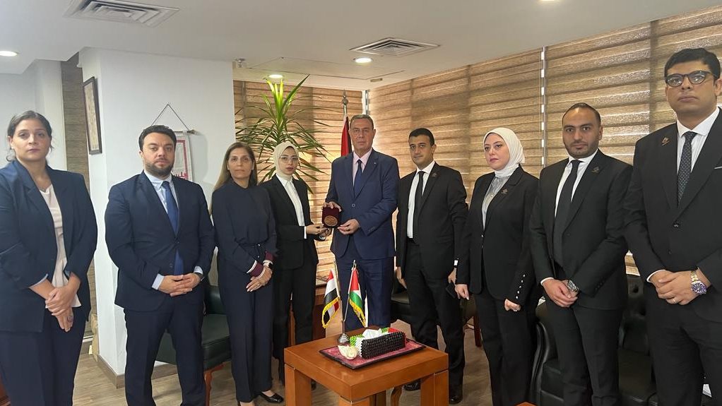 السفير الفلسطيني ووفد أعضاء مجلس النواب 