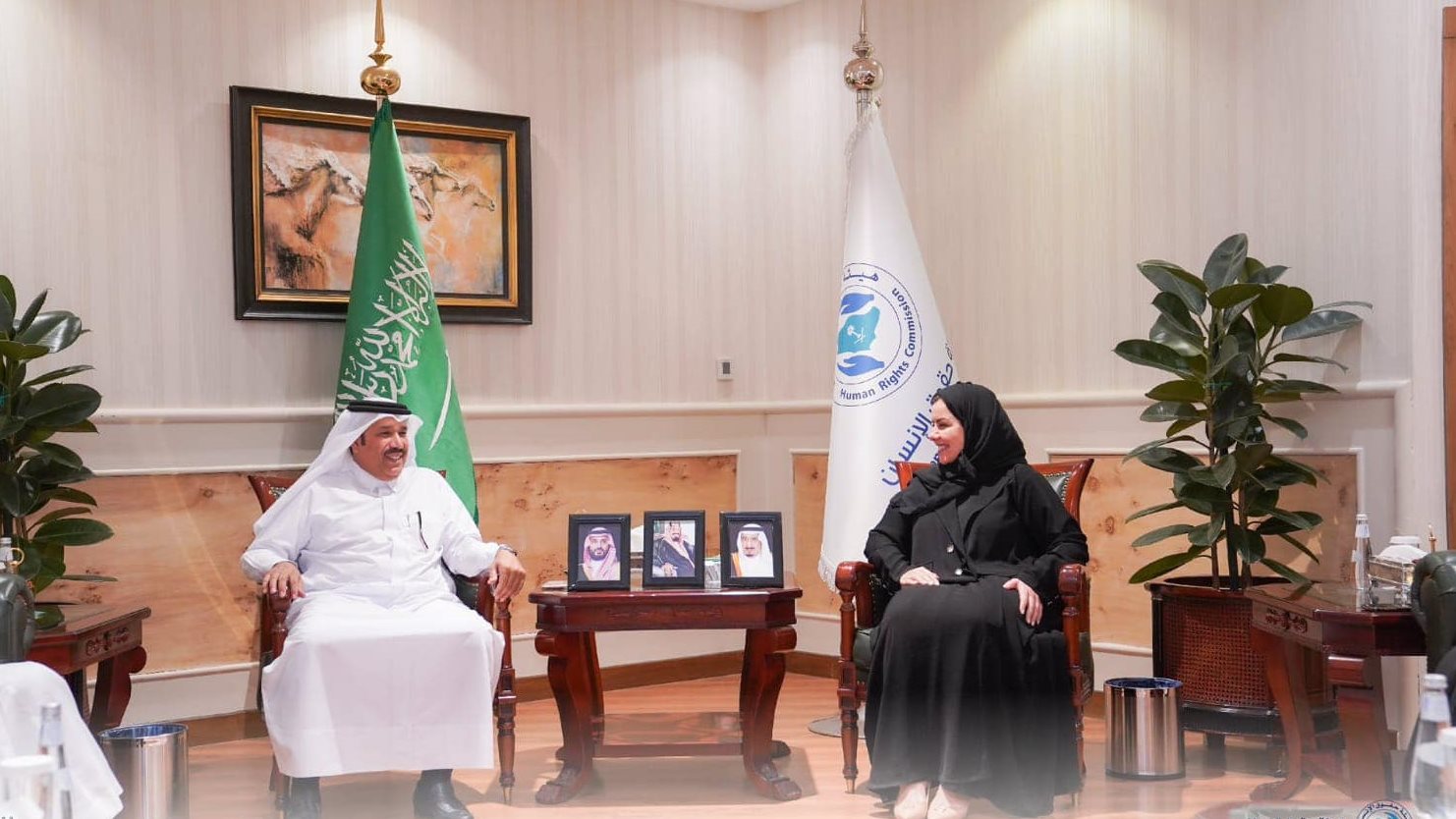 المستشار جابر المري والدكتورة هلا بنت مزيد