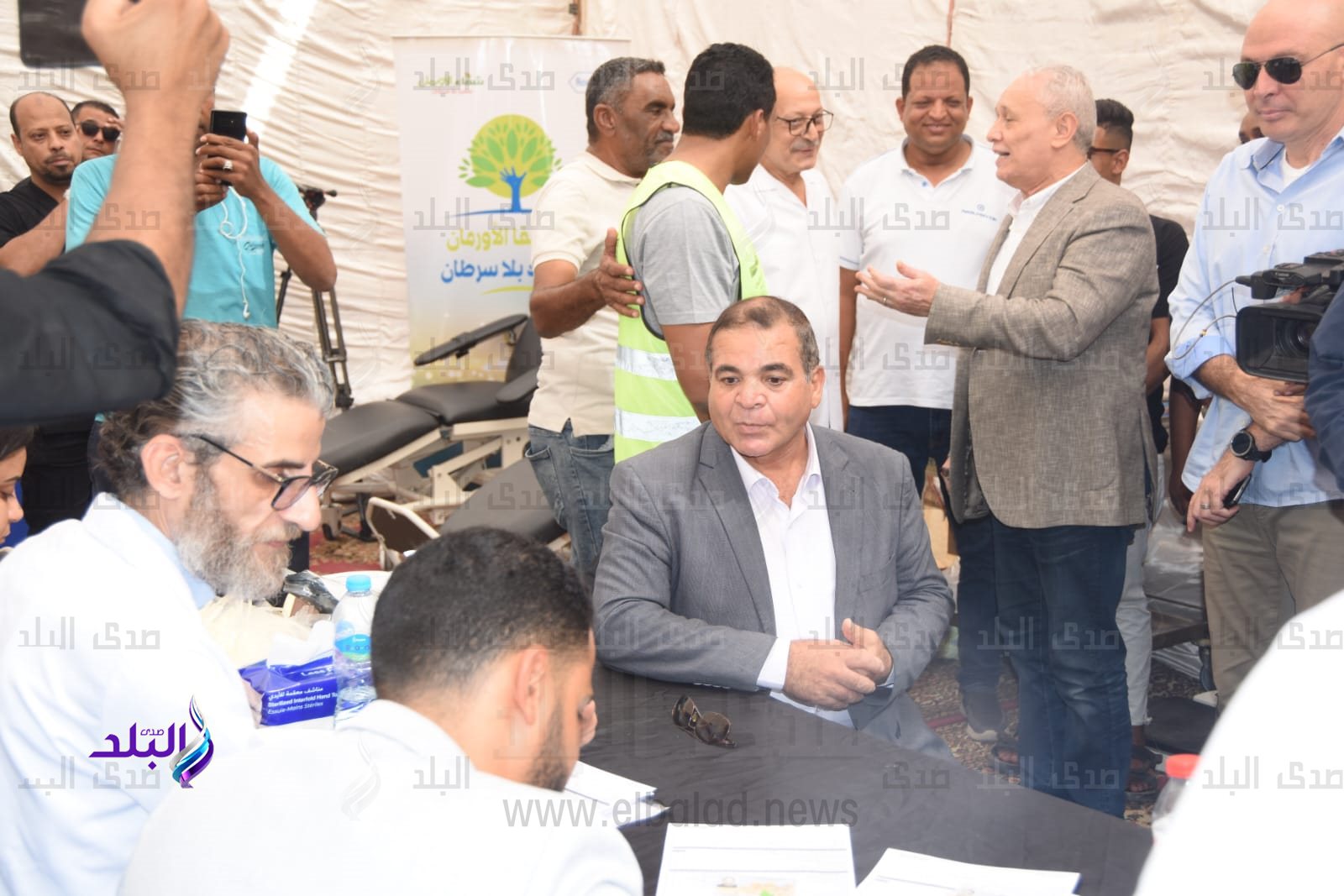 اقبال كبير علي حملات التبرع بالدم لصالح الشعب الفلسطيني في ا