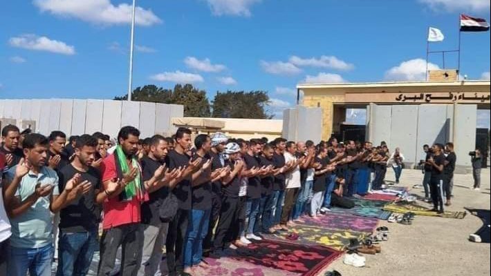 صلاة الغاءب على شهداء فلسطين في غزة