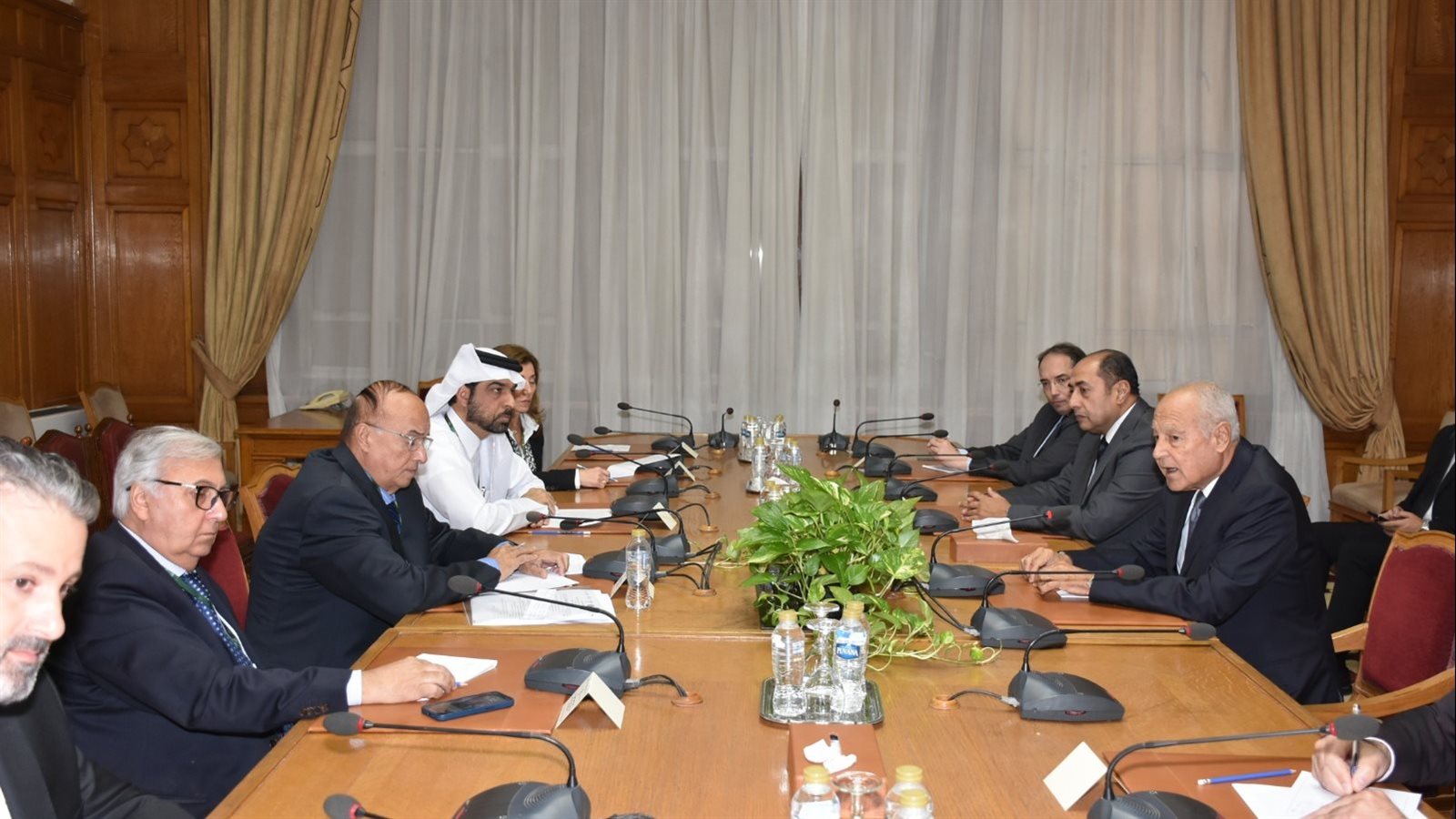 أبو الغيط والشبكة العربية لمؤسسات حقوق الإنسان 