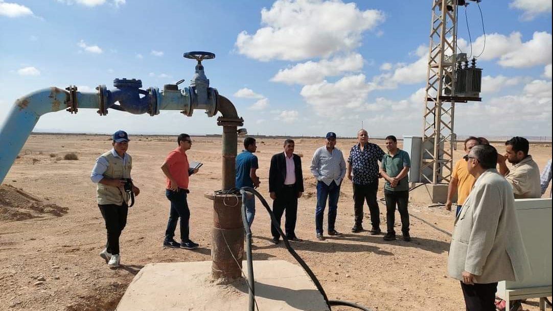 تشغيل الابار في تجمع صدر الحيطان بنخل