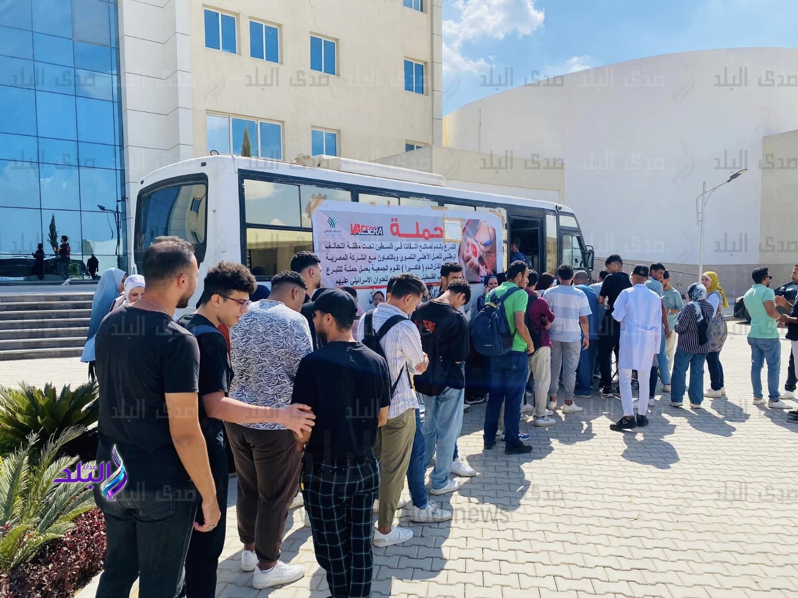 جامعة ٦ أكتوبر التكنولوجية تطلق حملة تبرع بالدم لصالح الأشقاء الفلسطينيين2
