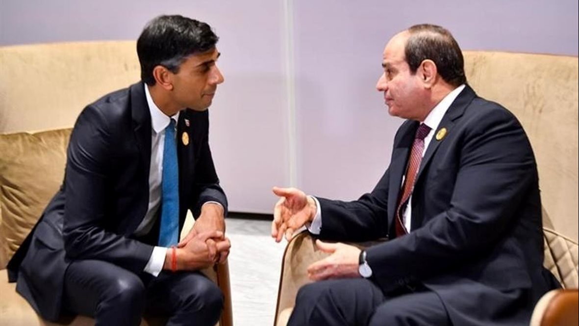 الرئيس عبد الفتاح السيسي وريشي سوناك