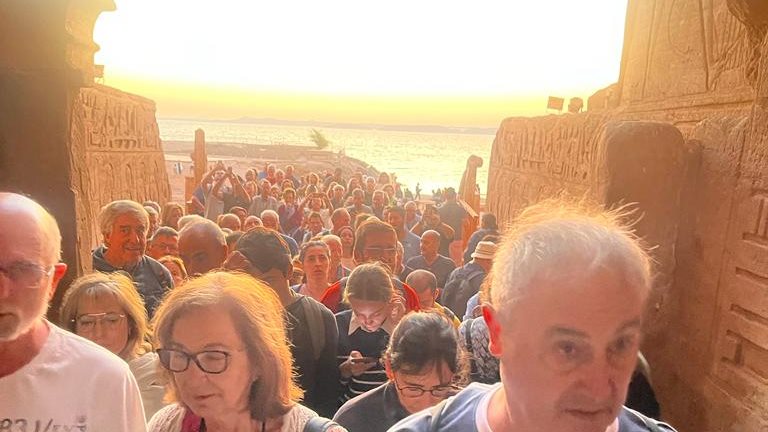 تعامد الشمس بمدينة أبو سمبل السياحية 