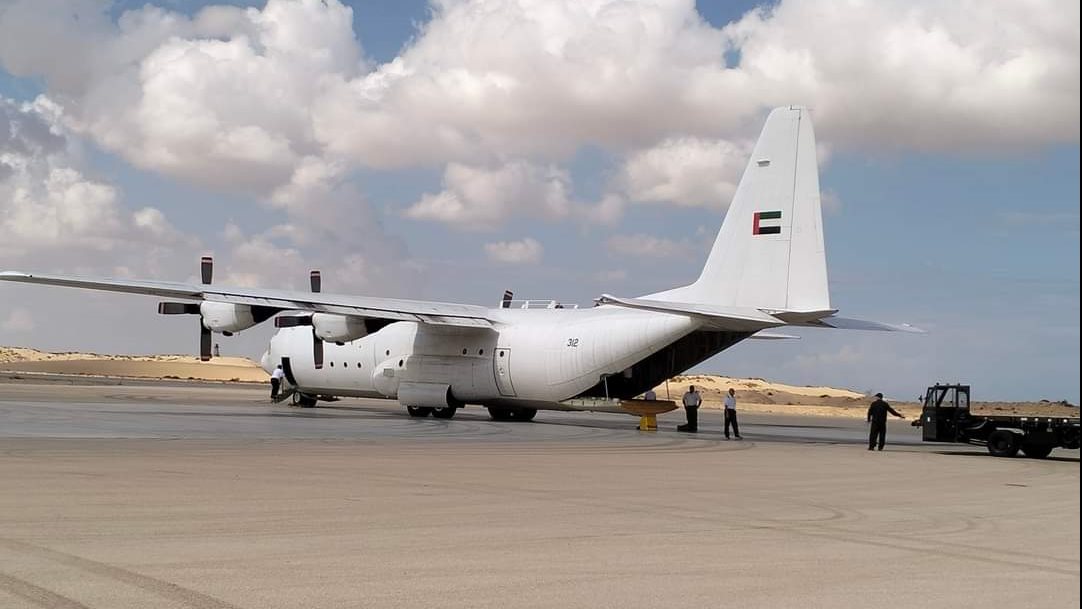 مطار العريش الدولي يستقبل طائرات محملة بالمساعدات 